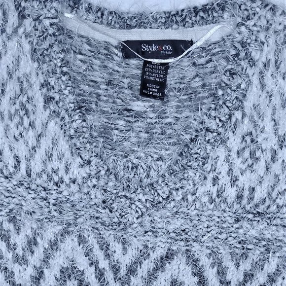 Fuzzy Knit Aztec Design Sweater - Picture 2 of 5